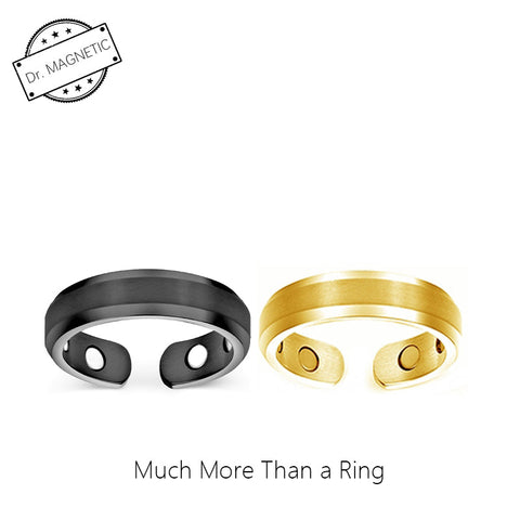 Dr. Magnetic DRM12 Ring - Red Copper | Stainless Steel - Unisex (Pack of 2 Pcs)