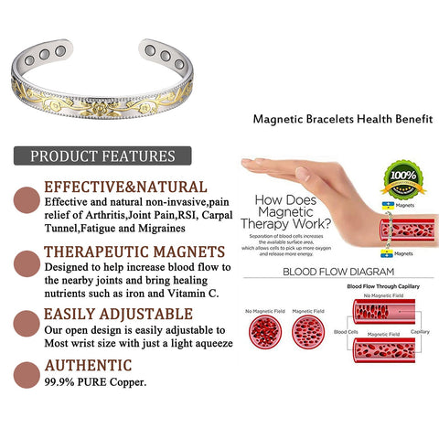 (Free Only Today) Dr. Magnetic DRM58 Bracelet - Stainless Steel | Copper - Women
