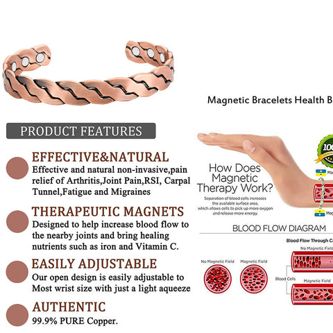 (Free Only Today) Dr. Magnetic DRM60 Bracelet - Stainless Steel | Copper - Men