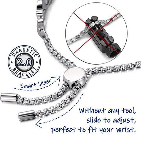 Dr. Magnetic DRM33 Bracelet - Stainless Steel - Women