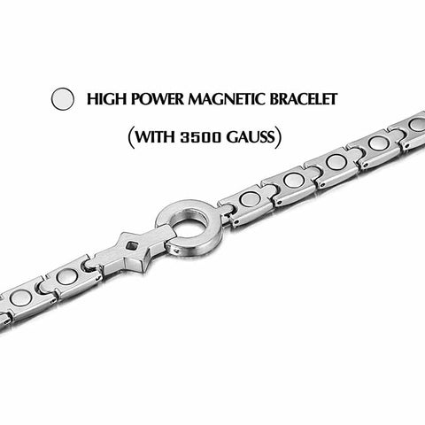 Dr. Magnetic DRM08 Bracelet - Stainless Steel - Silver - Women