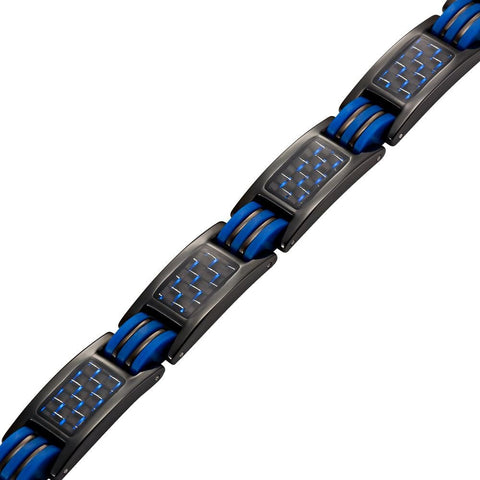Dr. Magnetic DRM46 Bracelet - Stainless Steel - Black & Blue - Men