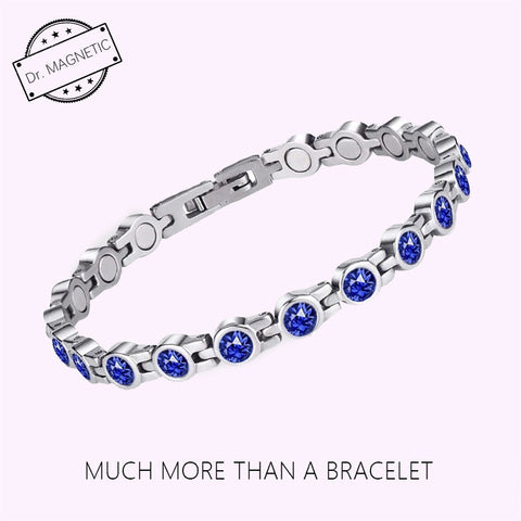 Dr. Magnetic DRM23 Bracelet - Stainless Steel - Birthstone - September - Women