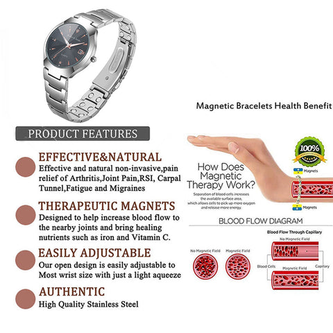 Dr. Magnetic DRM02 Watch - Stainless Steel - Silver - Men