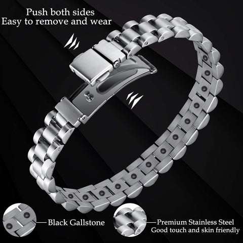 Dr. Magnetic DRM52 Bracelet - Stainless Steel - Silver - Men