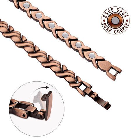 Dr. Magnetic DRM37 Bracelet - Red Copper - Women