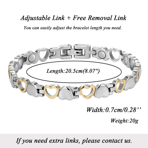 (Free Only Today) Dr. Magnetic DRM07 Bracelet - Stainless Steel - Women