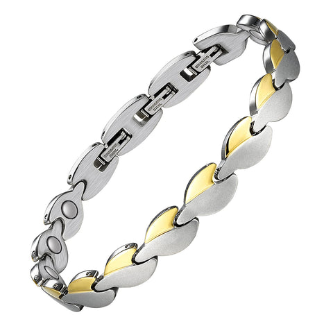 Dr. Magnetic DRM05 Bracelet - Stainless Steel - Silver & Gold - Women