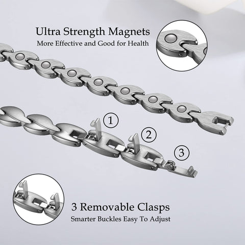Dr. Magnetic DRM05 Bracelet - Stainless Steel - Silver - Women