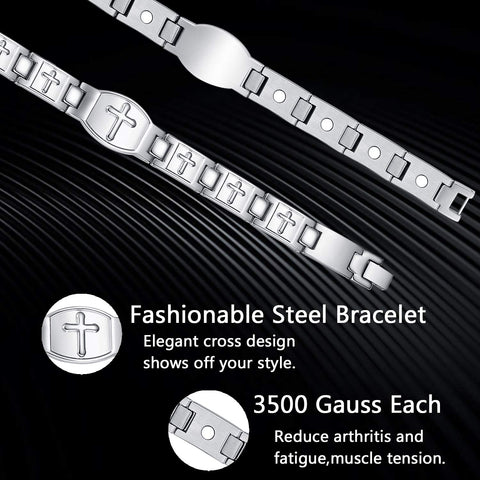 (Free Only Today) Dr. Magnetic DRM03 Bracelet - Stainless Steel | Copper - Men