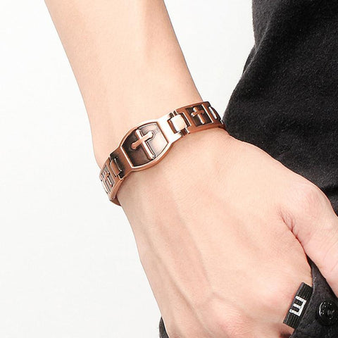 (Free Only Today) Dr. Magnetic DRM03 Bracelet - Stainless Steel | Copper - Men