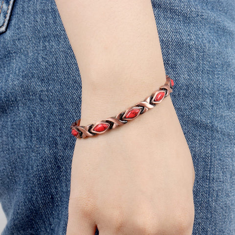 (Free Only Today) Dr. Magnetic DRM64 Bracelet - Red Copper- Women