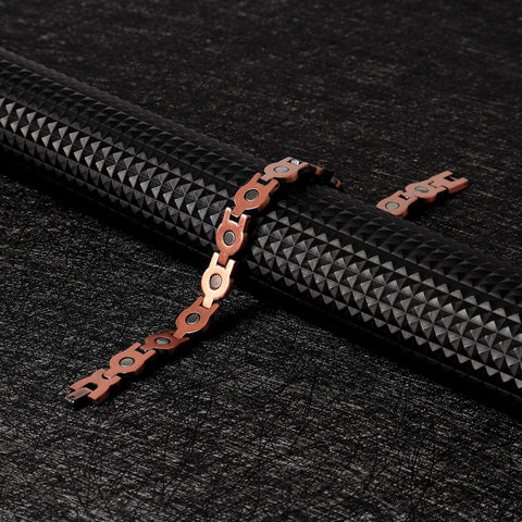 Dr. Magnetic DRM06 Bracelet - Red Copper - Turquoise - Women