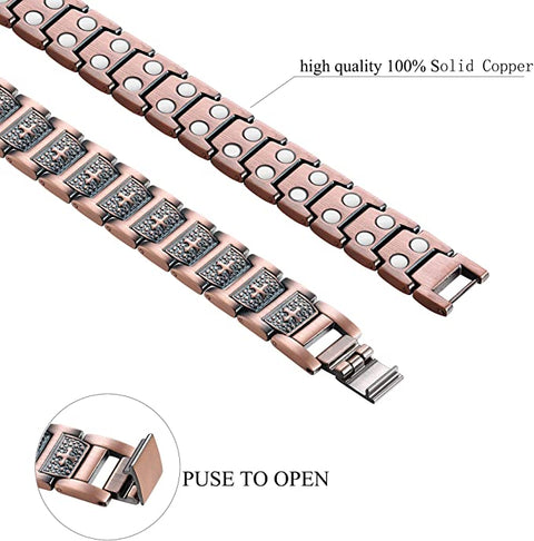 (Free Only Today) Dr. Magnetic DRM21 Bracelet - Red Copper - Men