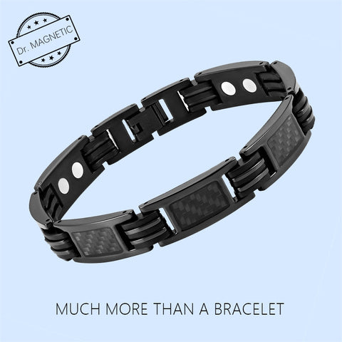 Dr. Magnetic DRM46 Bracelet - Stainless Steel - Black & Black - Men