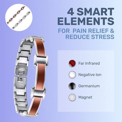 Dr. Magnetic DRM10 Bracelet - Stainless Steel - Brown - Men