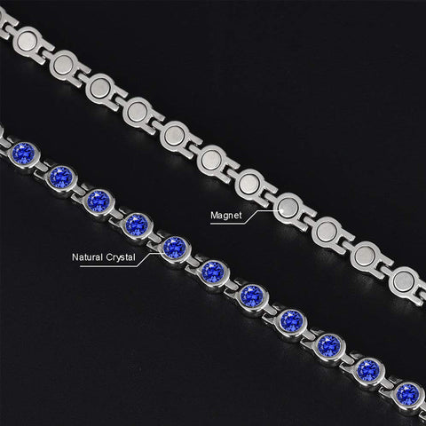 Dr. Magnetic DRM23 Bracelet - Stainless Steel - Birthstone - September - Women