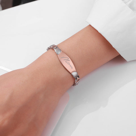 Dr. Magnetic DRM38 Bracelet - Stainless Steel - Rose Gold - Women