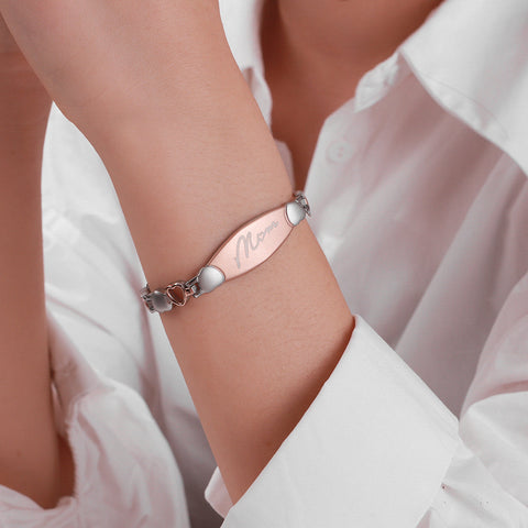 Dr. Magnetic DRM38 Bracelet - Stainless Steel - Rose Gold - Women