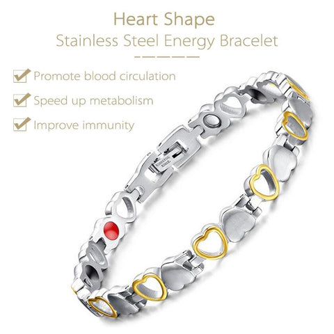 (Free Only Today) Dr. Magnetic DRM07 Bracelet - Stainless Steel - Women
