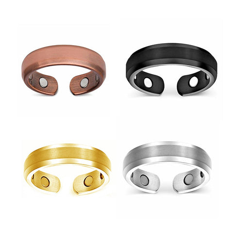 Dr. Magnetic DRM12 Ring - Red Copper | Stainless Steel - Unisex (Pack of 2 Pcs)