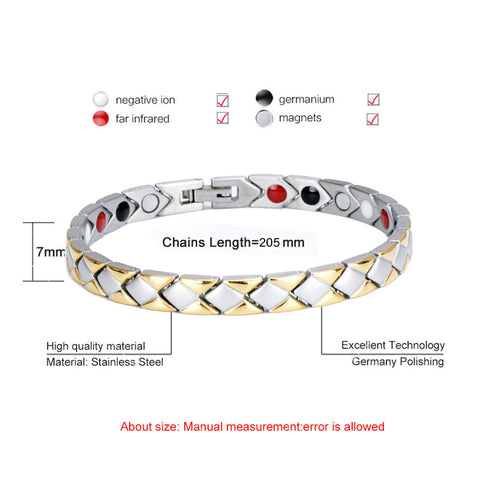 (Free Only Today) Dr. Magnetic DRM48 Bracelet - Stainless Steel - Women